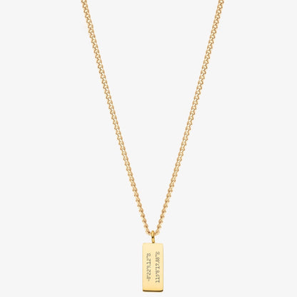 Angus Long Bar DIY Message Necklace