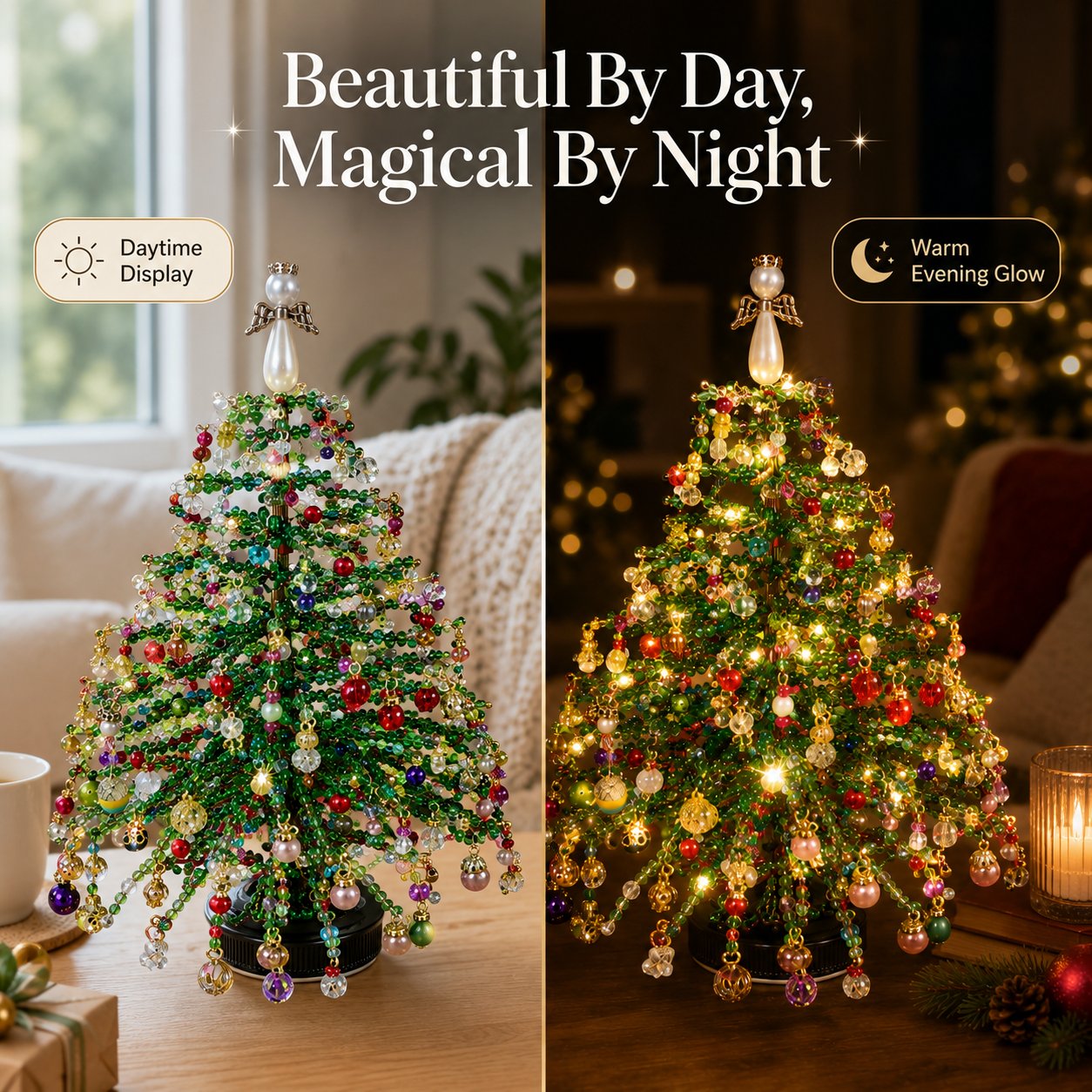 🎄✨ DIY Beaded Halloween Kit – 🎅Create Your Own Sparkling Holiday Decoration