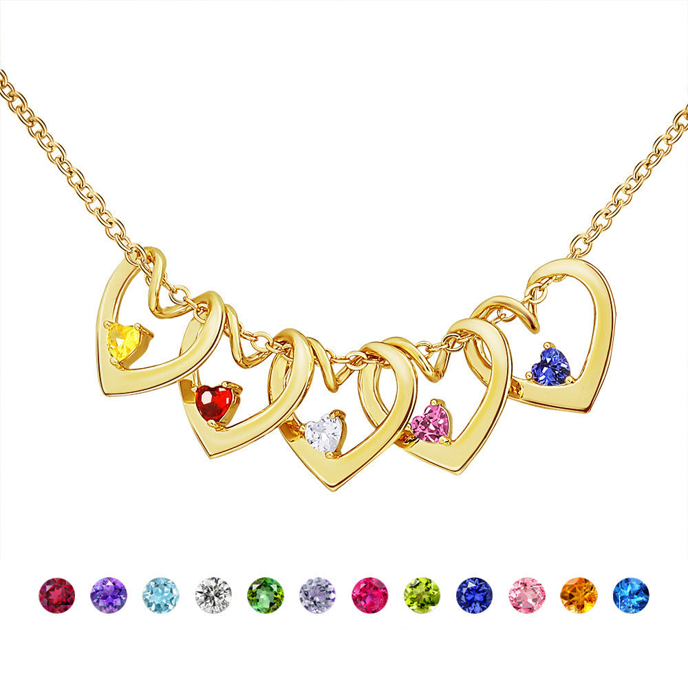 Anika Twisted Heart-Shaped Diamond Pendant Necklace
