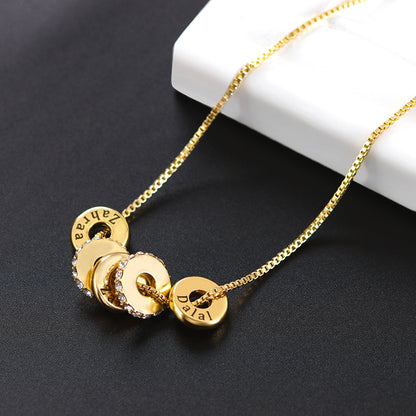 Peyton Personalized Beaded Necklace