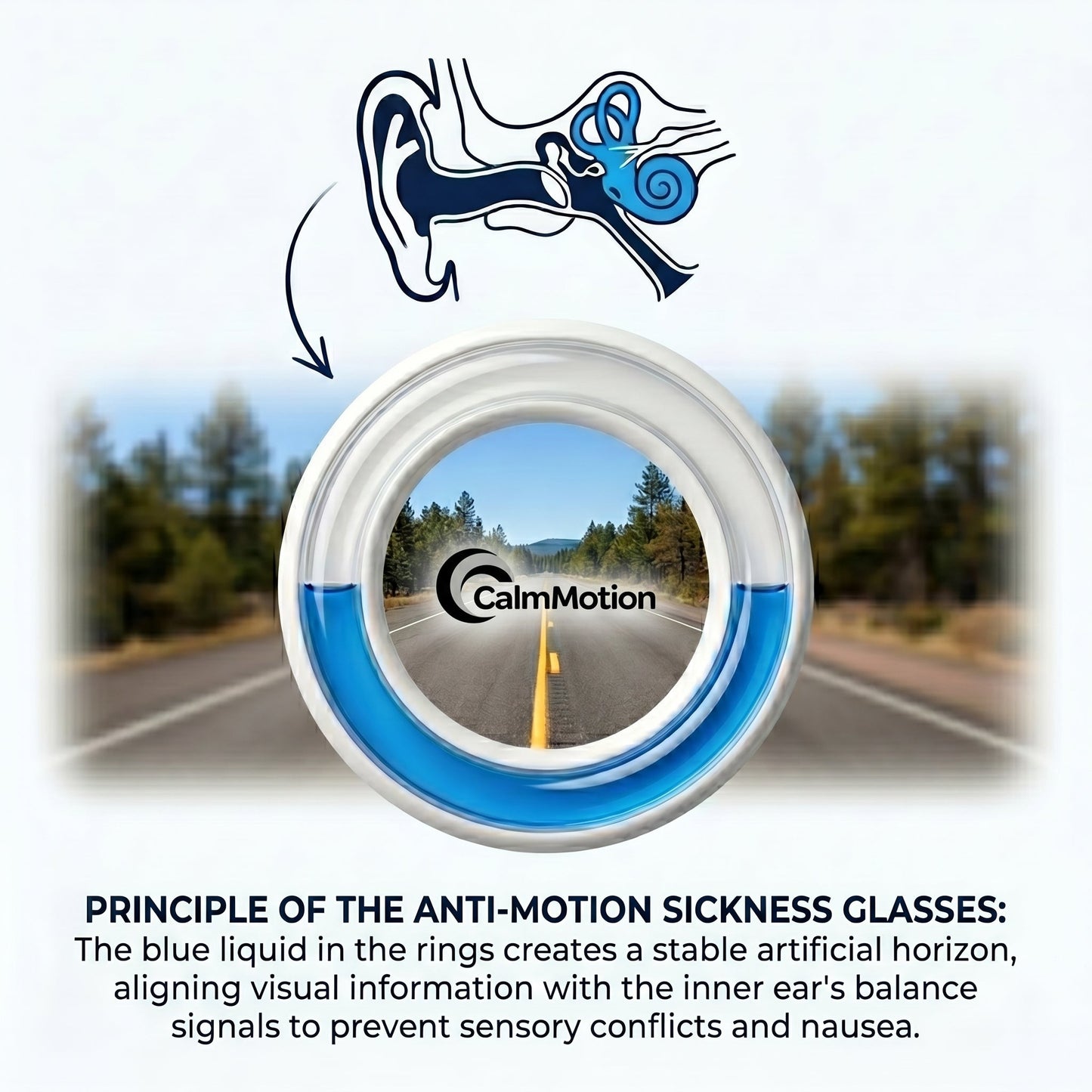EInuvo® Motion Relief Glasses