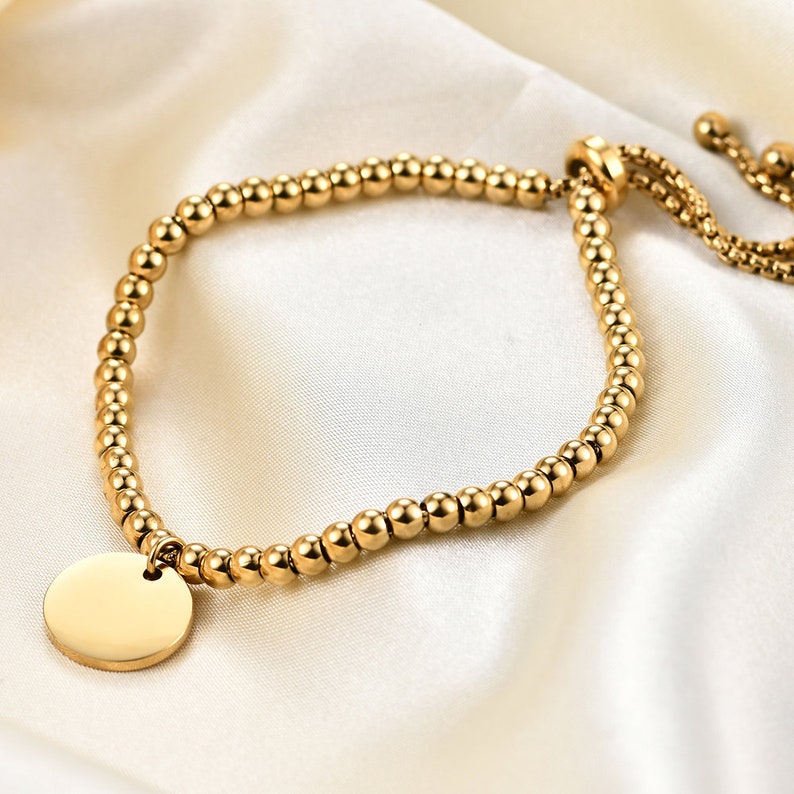 Cora Custom Simple Beaded Round Bracelet