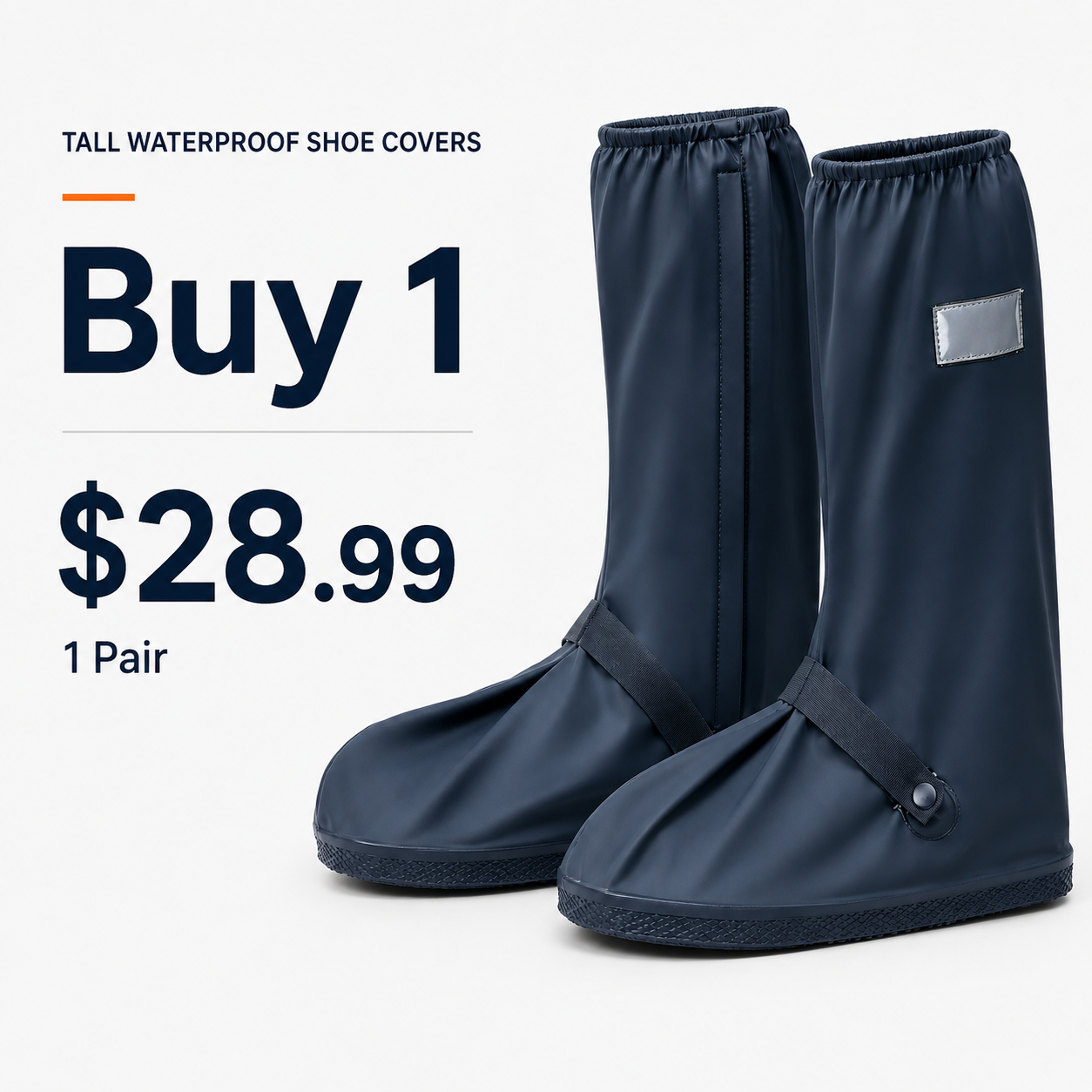 EInuvo® Foldable Waterproof Boot Covers – Stay Dry in Rain, Mud & Snow