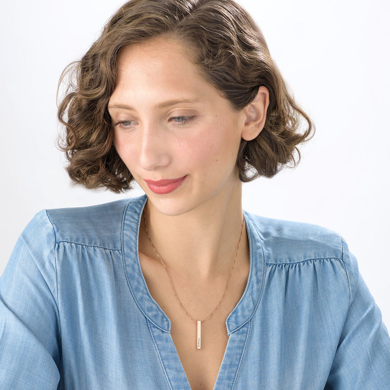 Astrid Personalized 3D Bar Necklace